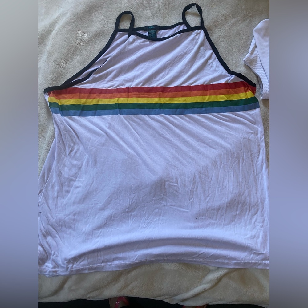 Rue 21 rainbow Pride top